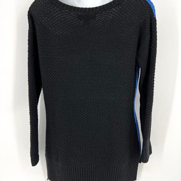 St. John Yellow Label Black Blue Color Block Sweater Size S - Picture 3 of 9